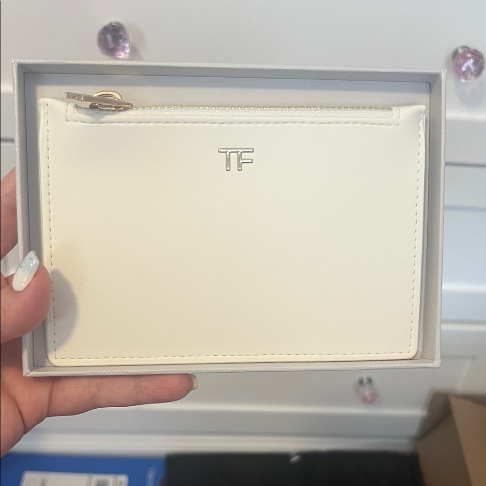 TF White Card Holder/Change Pouch
